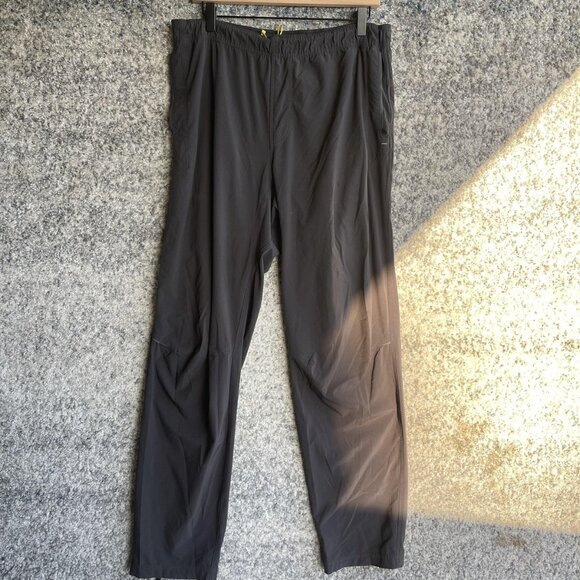 Lululemon Pants Mens Large Gray Lightweight Athletic Running Ankle Zip Pockets - Picture 1 of 8